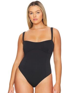 NWT Good American Black Women's Sculpting tank Bodysuit